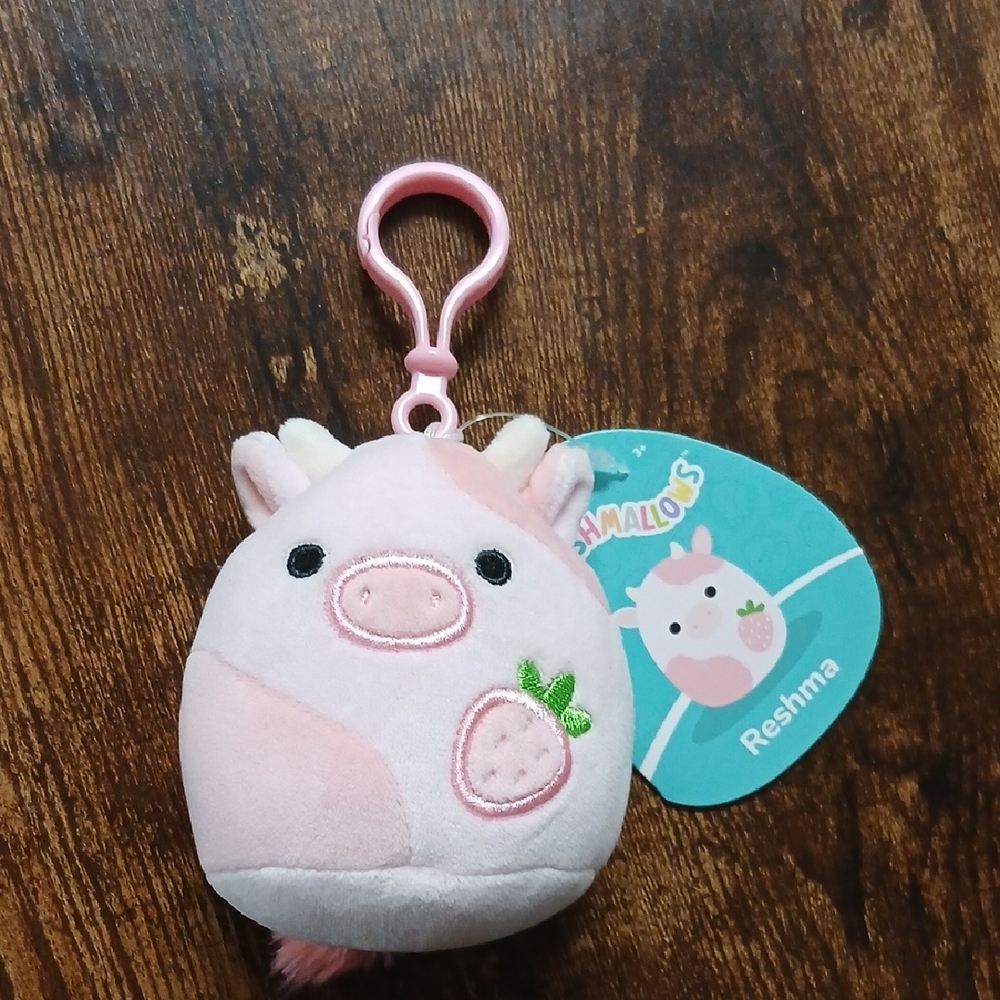 💜2/$20💜 Squishmallows Clip, Reshma The Cow, BNWT
